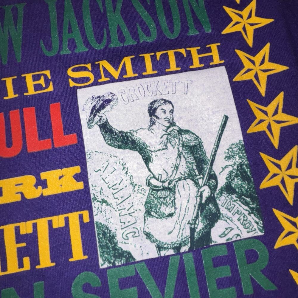 Vintage Tennessee Treasure History Themed Men’s T-shirt Purple Large - Picture 4 of 10